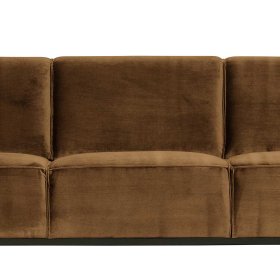 Samt Dreisitzer Sofa Bondi in Honigfarben 230 cm breit – Ansicht 5