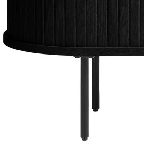 Designcouchtisch Sumatri in Schwarz mit ovaler Tischplatte – Ansicht 5