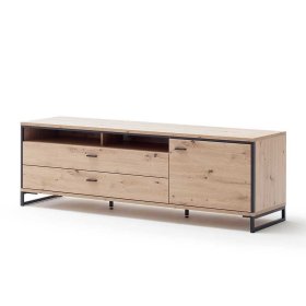 Anbauwand Geronda in Anthrazit und Eiche Optik modern (vierteilig) – Ansicht 6