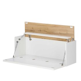 Anbauwand mit Homeoffice Rascian in Weiß und Wildeichefarben (fünfteilig) – Ansicht 9
