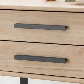 Schlafzimmer Set Bruvena in Eichefarben und Dunkelgrau Made in Germany (vierteilig) – Ansicht 9