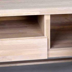 TV Lowboard South aus Eiche White Wash massiv 160 cm – Ansicht 7