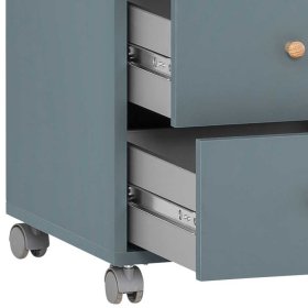 Schreibtischcontainer Hermine in Petrol Made in Germany – Ansicht 6