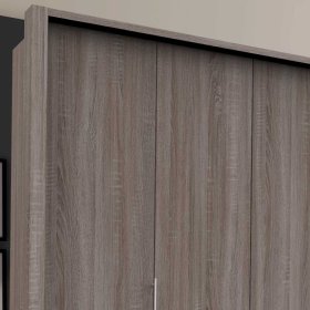Kombi Kleiderschrank Vasilio in Eiche Trüffelfarben modern – Ansicht 5