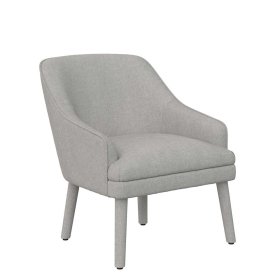 Design Polstersessel Langoona in Hellgrau 70 cm breit – Ansicht 1