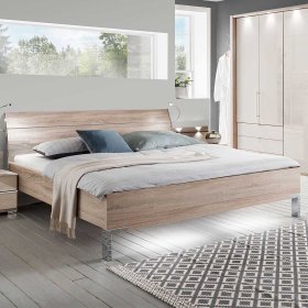 Schlafzimmer Möbel Codumenta in Cremeweiß und Eiche Sägerau (vierteilig) – Ansicht 2