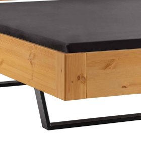 Doppelbett Grossi im Industry und Loft Stil aus Kiefer Massivholz – Ansicht 5