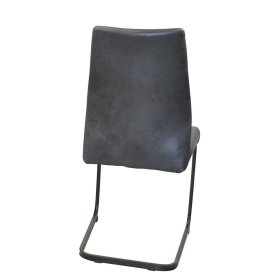 Schwingstühle Chiron in Anthrazit Vintage mit Gestell aus Metall (4er Set) – Ansicht 3