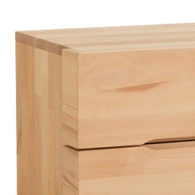 Nachtkommode Sorella aus Kernbuche Massivholz natur geölt – Ansicht 3