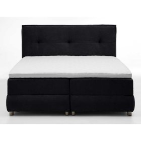 Boxspringbett Vindo in Schwarz Webstoff mit Stauraum – Ansicht 4
