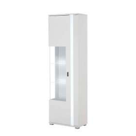 Vitrine Constantin mit LED Beleuchtung und Glastür – Ansicht 1