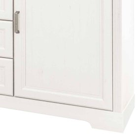 Schlafzimmer Dymco im Landhausstil in Holzoptik Pinie weiß (fünfteilig) – Ansicht 18