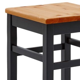 Bartisch Gruppe Hanni in Schwarz und Kieferfarben (dreiteilig) – Ansicht 8
