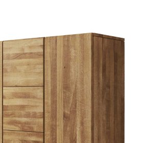 Massivholz Sideboard Sascora aus Wildeiche geölt 120 cm Landhaus – Ansicht 3