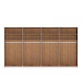 XXL Kleiderschrank Viramiru mit Spiegel Türen 393 cm breit – Ansicht 3