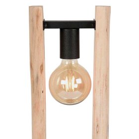 Tischlampe Morvon aus Mangobaum Massivholz handgearbeitet – Ansicht 6