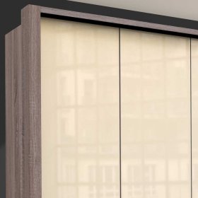 Schlafzimmerkleiderschrank Tulagan 3 türig mit neun Schubladen – Ansicht 5