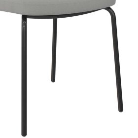 Graue Polsterstühle Yvonja in modernem Design mit Gestell aus Metall (2er Set) – Ansicht 9