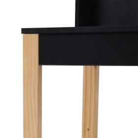 Designschreibtisch Calinesta in Schwarz und Piniefarben – Ansicht 7