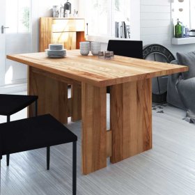 Esszimmertisch Bagavano aus Kernbuche Massivholz mit Wangengestell – Ansicht 1