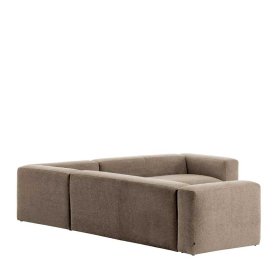 Wohnzimmercouch Blane in L Form Bezug Beige – Ansicht 4