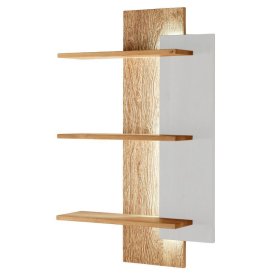 Hängeregal Laviella aus Wildeiche Massivholz in modernem Design – Ansicht 1