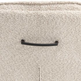 Boucle Esstisch Stühle Mauricios in Cremefarben 51 cm breit – Ansicht 9