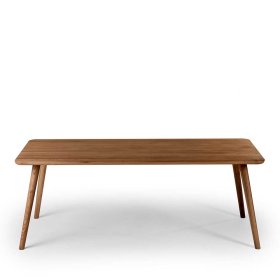 Esszimmer Tisch Vrenos aus Eiche Massivholz 75 cm hoch – Ansicht 2