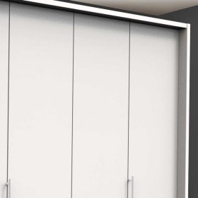 Falttüren Schlafzimmerschrank Emiliano in Weiß mit Soft Close – Ansicht 5