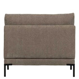 Modul Sofa Element Udjaca in Taupe mit Vierfußgestell aus Metall – Ansicht 5