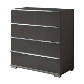 Schubladenkommode Boplaroma Front glasbeschichtet - 82 cm hoch – Ansicht 1