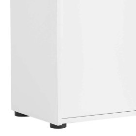 Empfangstresen Dadonia in Weiß melaminbeschichtet 111 cm hoch – Ansicht 9