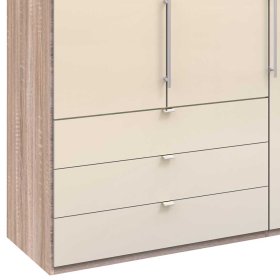 Breiter Schlafzimmerkleiderschrank Codumenta mit Türen und Schubladen – Ansicht 4