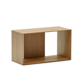 Wohnzimmerregal modular Kuta in Eichefarben furniert (vierteilig) – Ansicht 6
