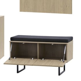 Garderobenset Carno 40 cm tief in Eiche Stone (vierteilig) – Ansicht 7