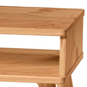 Nachttischkommode Valezianos aus Wildbuche Massivholz 42 cm hoch – Ansicht 3