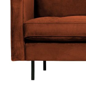 Wohnzimmer Sofa Aylon in Rostfarben Samt 230 cm breit – Ansicht 5