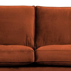 Wohnzimmer Sofa Aylon in Rostfarben Samt 230 cm breit – Ansicht 4