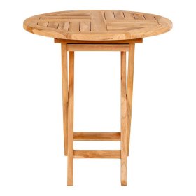 Balkon Klapptisch Hawar aus Teak Massivholz 70 cm breit – Ansicht 3