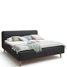 Polsterbett Howland in Anthrazit Webstoff modern – Ansicht 3