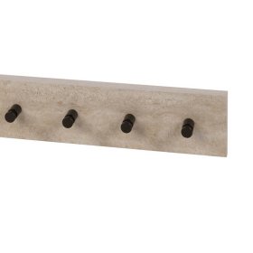 Wandgarderobenleiste Anna mit 6 Kleiderhaken 60 cm breit – Ansicht 3