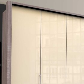 Panorama Gleittüren Schrank Dianara mit vielen Schubladen modern – Ansicht 5