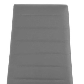 Esszimmerstühle Gertry in Grau Kunstleder mit hoher Lehne (4er Set) – Ansicht 5