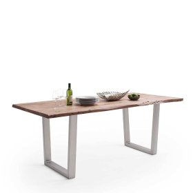 Holztisch Grands mit natürlicher Baumkante im Industry und Loft Stil – Ansicht 2