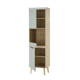 Wohnwand Casmas im Skandi Design in Mintgrün (vierteilig) – Ansicht 6