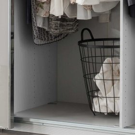 Schlafzimmer Xarina in Weiß und Hellgrau mit LED Beleuchtung (vierteilig) – Ansicht 14