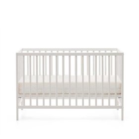 Weißes Baby Bett Aklemos aus Buche Massivholz lackiert – Ansicht 3