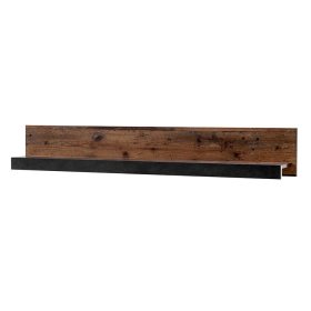 Wohnwand Frondito in Dunkelgrau und Altholz Optik 250 cm breit (dreiteilig) – Ansicht 14