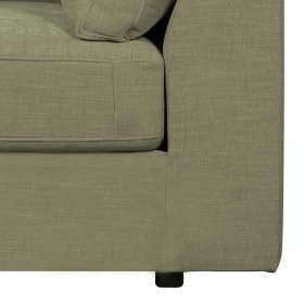 Couch Element mit Armlehne links Karyon in Graugrün - Modulsofa – Ansicht 11