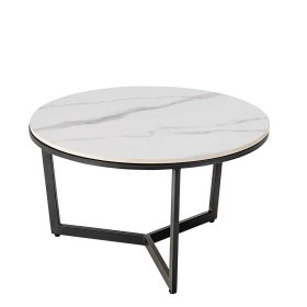 Wohnzimmer Tische Yuri in Schwarz und Weiß mit Keramikplatten (zweiteilig) – Ansicht 4